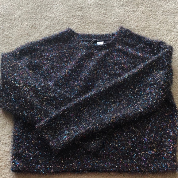 H&M Sweaters - Crop multi colored long sleeve shirt